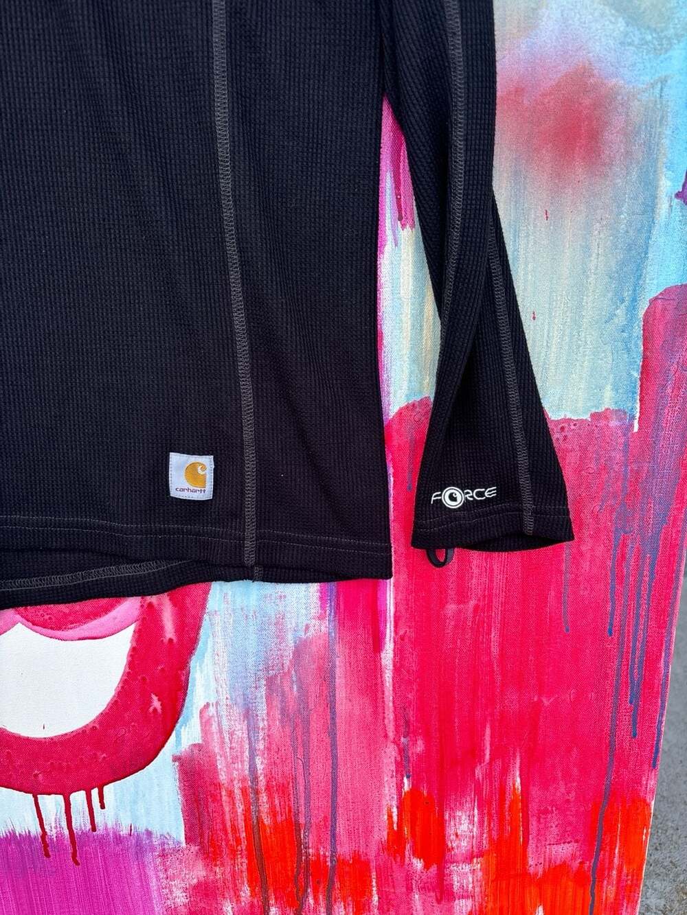 Carhartt Men's G Force Thermal Crewneck Sweater Black • 2XL Work Hiking Camp